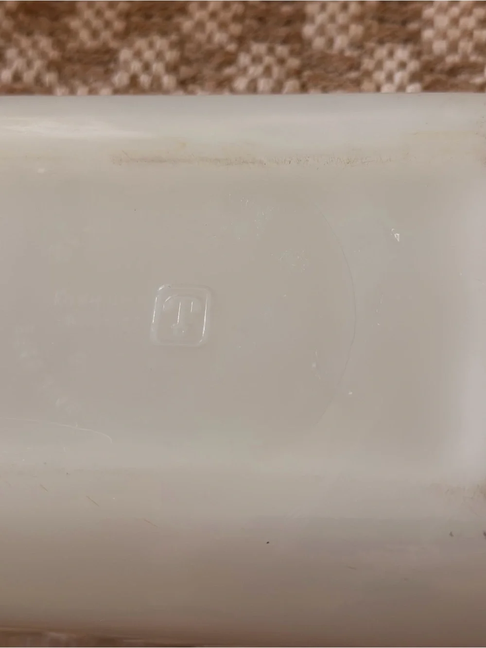 Vintage ANCHOR HOCKING FIRE KING LOAF PAN 441 ONE QUART VEGETABLE HARVEST 5 X 9